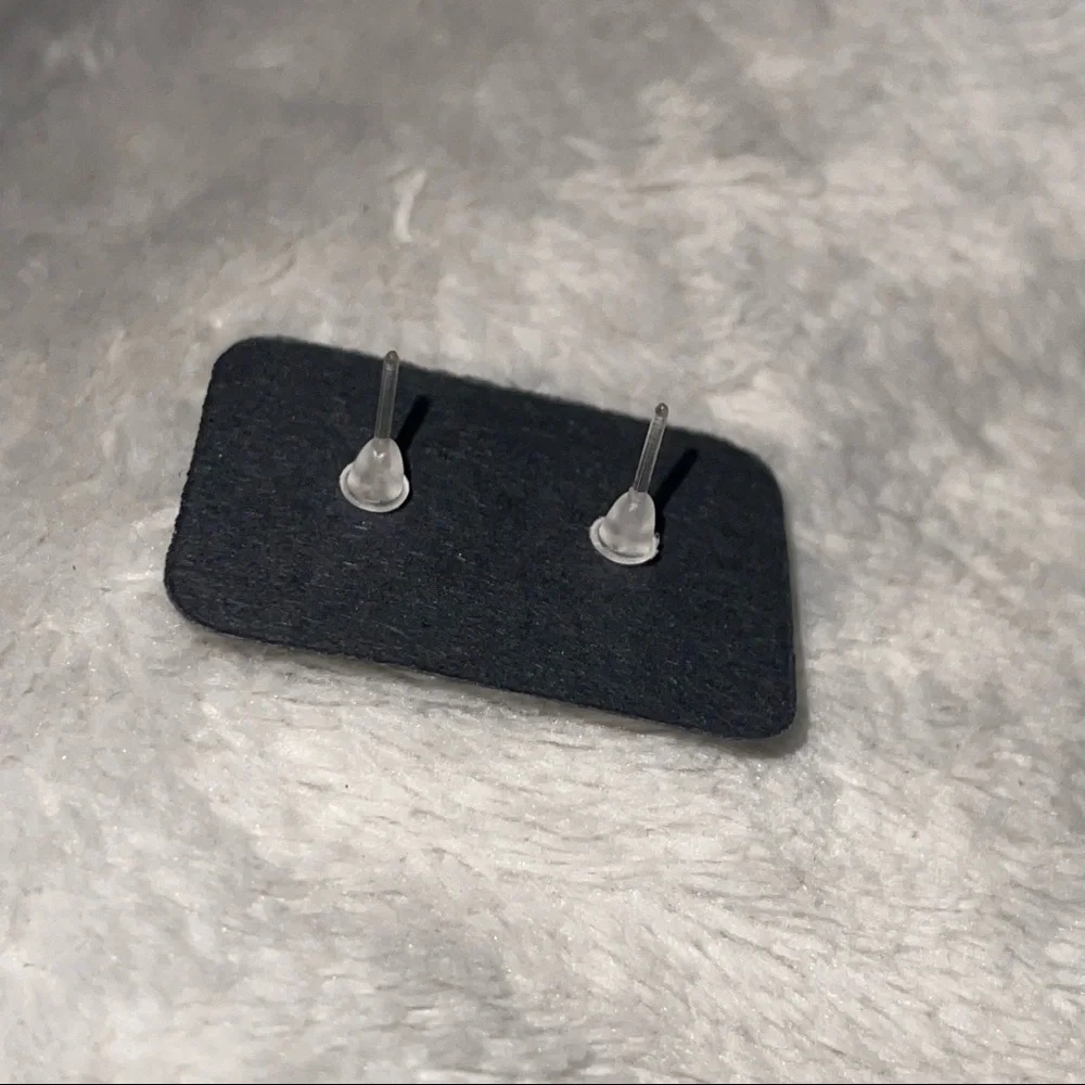 New Handmade Artisan Orange Slices Polymer Clay Hypoallergenic Stud Earrings - Picture 3 of 7